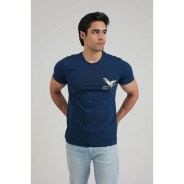 Pique Round Neck TShirt (Teal)