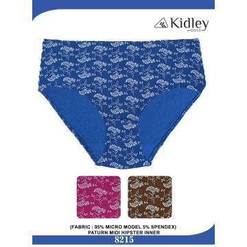 Women Hipster Micro-Modal Spandex Paturn Midi Panties (8215)