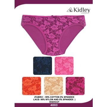 Women Hipster Cotton Spandex Panties (4003)