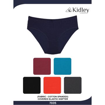 Women Hipster Cotton Spandex Panties Plain