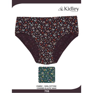 Women Hipster Cotton Covered Elastic Maxi