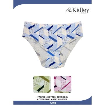 Women Hipster Cotton Spandex Panties Print