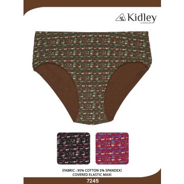 Women Hipster Cotton Covered Elastic Maxi (7245)