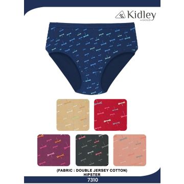 Women Hipster Double Jersey Cotton Panties (7310)