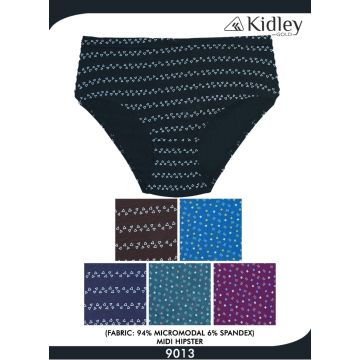 Women Hipster Micro-Modal Spandex Midi Panties (9013)