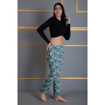 Cotton Comfort Pyjama Bottom Light Green