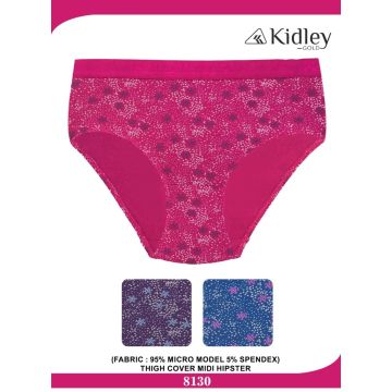 Women Hipster Micro-Modal Spandex Midi Panties (8130)