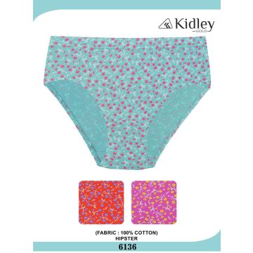 Women Hipster Cotton Panties (6136)