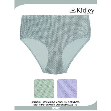 Women Hipster Micro-Modal Spandex Midi Panties (8302)