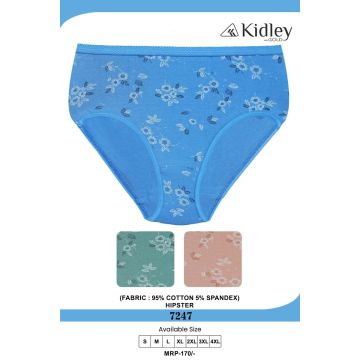Women Hipster Cotton Spandex Panties (7247)