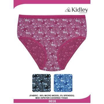 Women Hipster Micro-Modal Spandex Midi Panties (8016)