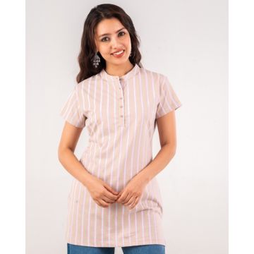 cotton kurti for women peach