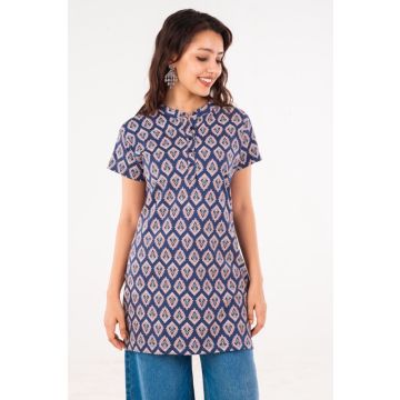 cotton kurti for women navy