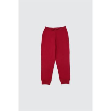 Kids cotton jogger red