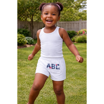ComfortEase White Cotton Bloomers for Kids – Assorted Graphic Prints (Pack of 6)