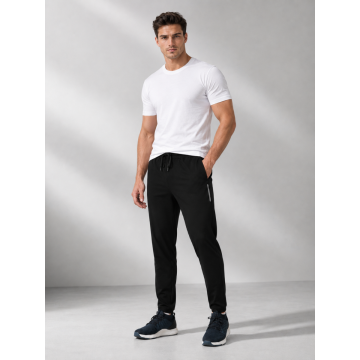 Men’s Cotton Lower Track Pant – Black
