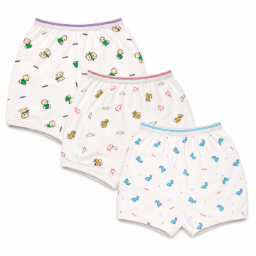 LittleEase Cotton Bloomers for Kids – TinyTale Prints, Pack of 6