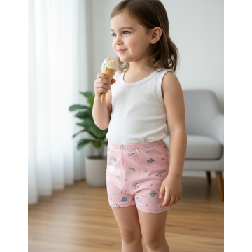LittleEase Cotton Bloomers for Kids – BunnyPop Prints, Pack of 6