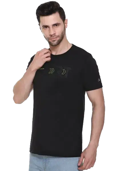 Men Round neck Olive-XL-Black